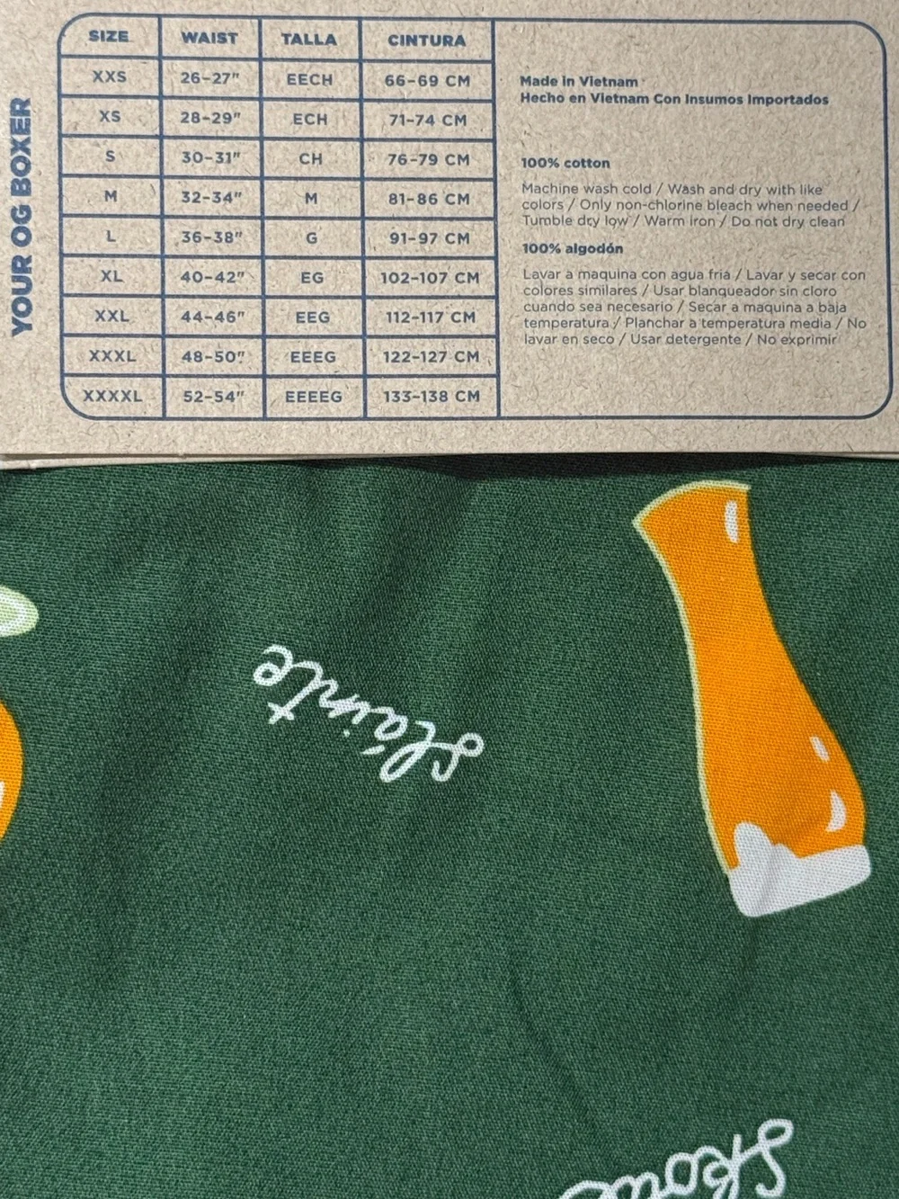 Mens Irish Beers St Patrick's Day Boxer Shorts - Size XXL - Old Navy - NWT